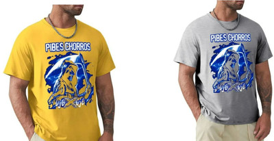 Majexic Printed Men Round Neck Multicolor T-Shirt