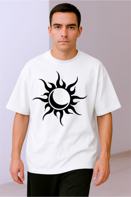 goodsign Printed Men Round Neck Blue T-Shirt