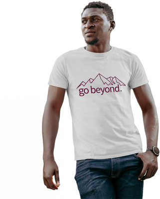 Fighterhero Printed, Typography Men Round Neck White T-Shirt