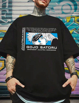 Manlino Printed Men Round Neck Black T-Shirt