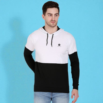 FARICON Colorblock Men Round Neck Multicolor T-Shirt