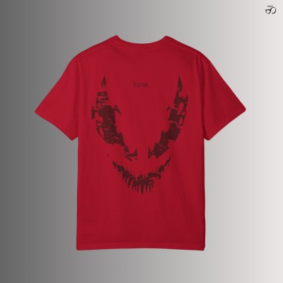 Kattar Printed Men Crew Neck Red T-Shirt