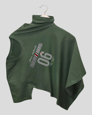 Velvawear Printed Men Crew Neck Dark Green T-Shirt
