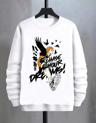 Aditi Fashion Printed, Typography Men Round Neck White T-Shirt