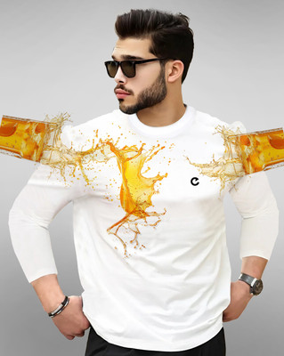 EyeBogler Solid Men Round Neck White T-Shirt