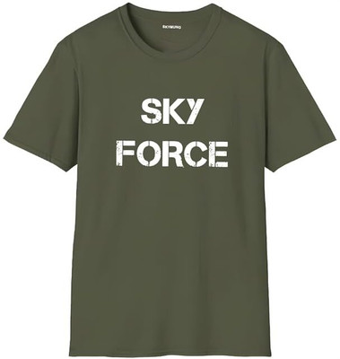 skymung Self Design Men Round Neck Black T-Shirt