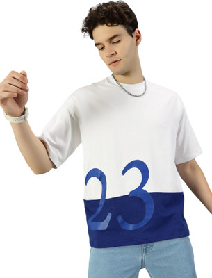 dout Printed Men Round Neck White T-Shirt