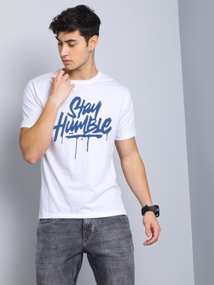 Moldify Graphic Print Men Round Neck White T-Shirt
