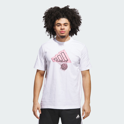 ADIDAS Graphic Print Men Crew Neck White T-Shirt
