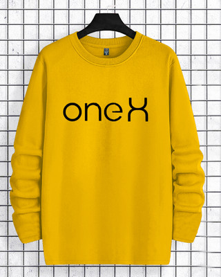 LGGARMENTS Typography Men Round Neck Yellow T-Shirt