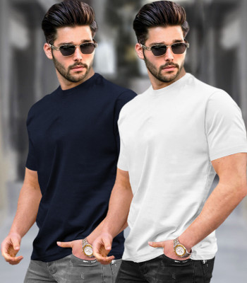 TRIPR Solid Men Round Neck Multicolor T-Shirt
