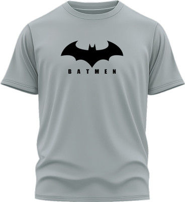 Jazira Graphic Print Men Round Neck Grey T-Shirt