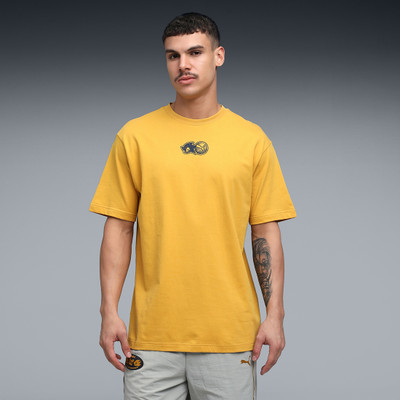 PUMA Printed Men Crew Neck Yellow T-Shirt