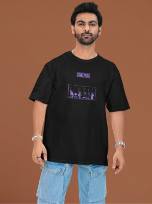 wardorbe choice Graphic Print Men Crew Neck Black T-Shirt
