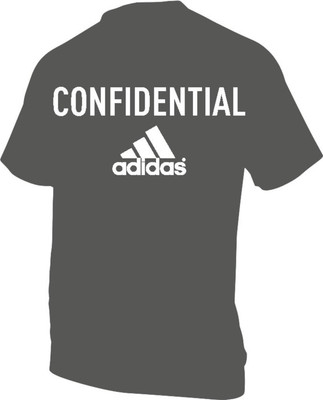 ADIDAS Typography Men V Neck Red T-Shirt