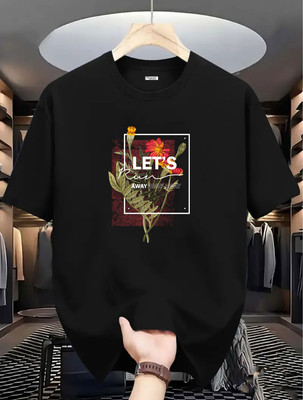 Magneto Printed Men Round Neck Black T-Shirt