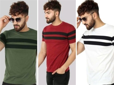 TEE TREE Printed Men Round Neck Multicolor T-Shirt