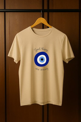 ABSTER Graphic Print Men Round Neck White T-Shirt