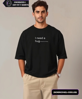 UrGear Printed Men Round Neck Black T-Shirt