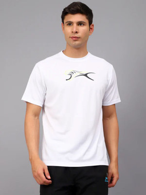 Shiv Naresh Solid Men Round Neck Reversible White T-Shirt