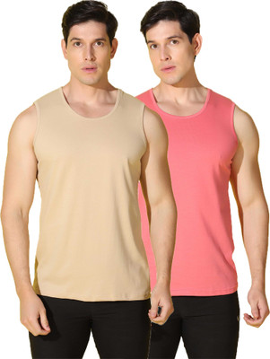 WOOSTRO Solid Men Scoop Neck Multicolor T-Shirt