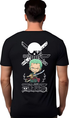 ROXXCARD Graphic Print Men Round Neck Black T-Shirt