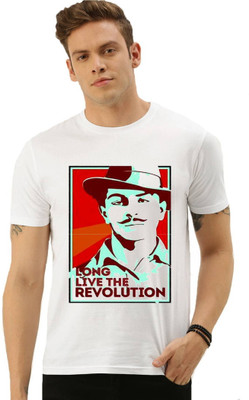 HamsaMART Solid Men Round Neck White T-Shirt