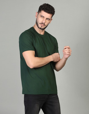 INKKR Solid Men Round Neck Multicolor T-Shirt