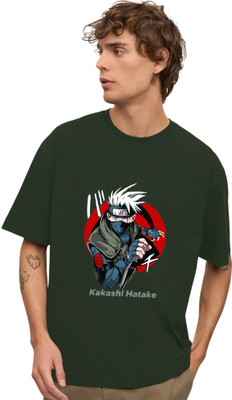 ENZIKO Graphic Print Men Round Neck Green T-Shirt