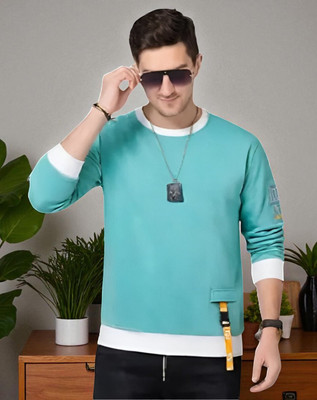StyleFlick Printed Men Round Neck Green T-Shirt