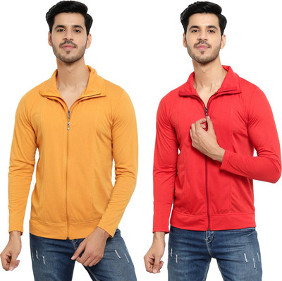 JB Jagoboy Solid Men Polo Neck Gold, Red T-Shirt