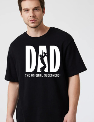 fashnobic Self Design Men Round Neck Black T-Shirt