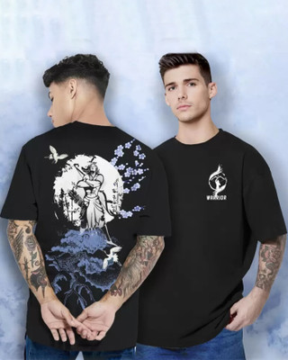 TRIPR Graphic Print Men Round Neck Black T-Shirt