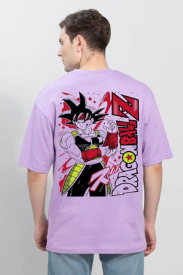 Clickwell Trend Printed Men Round Neck Purple T-Shirt