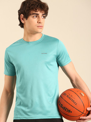 Pepe Jeans Solid Men Round Neck Blue T-Shirt