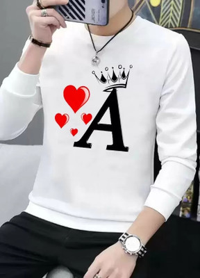 CHITRA STYLE Printed Men Round Neck White T-Shirt