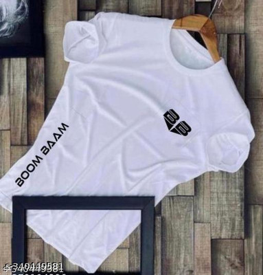 wike denims Printed Men Round Neck White T-Shirt