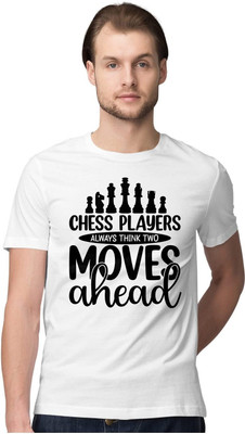 KRYONIX Printed Men Round Neck White T-Shirt