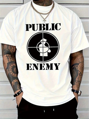 Relva Printed Men Round Neck White T-Shirt