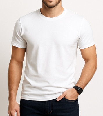 Shiv Arts Printed Men Round Neck Reversible White T-Shirt