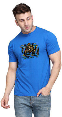 tfurnish Graphic Print Men Round Neck Blue T-Shirt