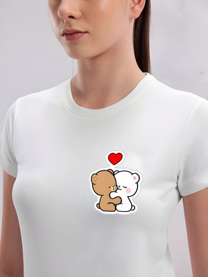 SZN Graphic Print Women Round Neck White T-Shirt