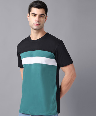 METRONAUT Colorblock Men Round Neck Multicolor T-Shirt