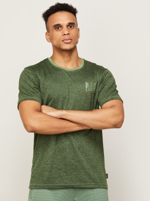 Fame Forever by Lifestyle Printed Men Round Neck Green T-Shirt