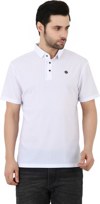 Sageware Solid Men Round Neck White T-Shirt