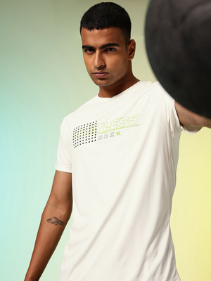 HRX by Hrithik Roshan Solid Men Round Neck White T-Shirt
