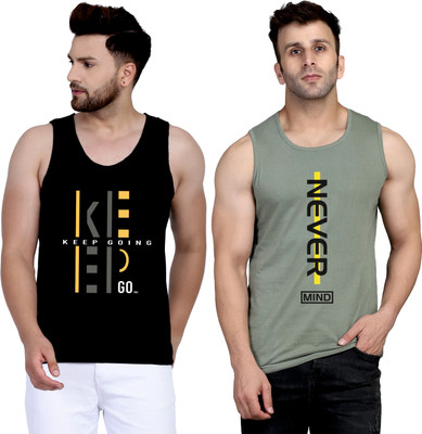 Cryptic Printed Men Round Neck Black, Light Green T-Shirt