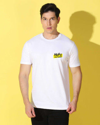 WOOSTRO Graphic Print Men Round Neck White T-Shirt