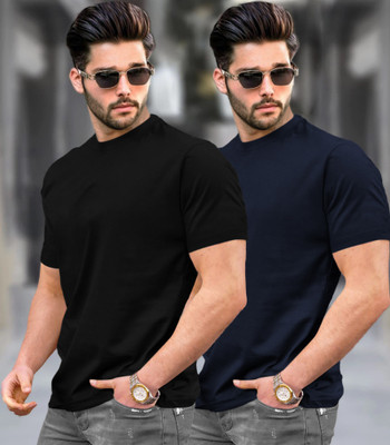TRIPR Solid Men Round Neck Multicolor T-Shirt
