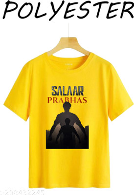 Tee Gallery Printed, Typography Men Round Neck Yellow T-Shirt